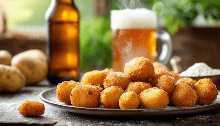 découvrez notre recette facile pour réaliser des croquettes de pommes de terre croustillantes à la bière. apprenez à combiner le moelleux des pommes de terre avec le croustillant doré, le tout rehaussé par une touche de bière pour un goût unique. idéal pour un apéritif ou un accompagnement savoureux !