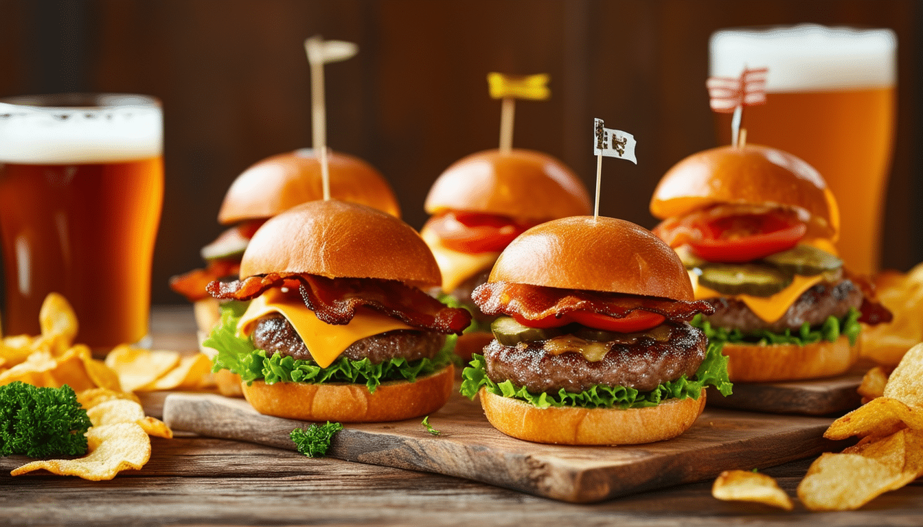 découvrez l'harmonie délicieuse entre les mini burgers sliders et la bière artisanale. une combinaison gourmande qui ravira vos papilles et égayera vos soirées entre amis.