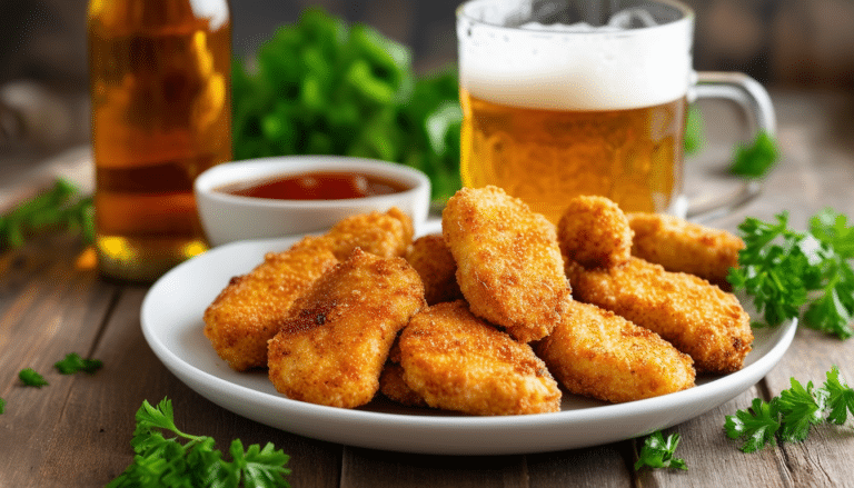 découvrez notre recette simple et savoureuse de nuggets de poulet marinés à la bière. parfaite pour un repas convivial, ces bouchées croustillantes raviront vos papilles avec une touche de saveur unique. essayez-les dès aujourd'hui !