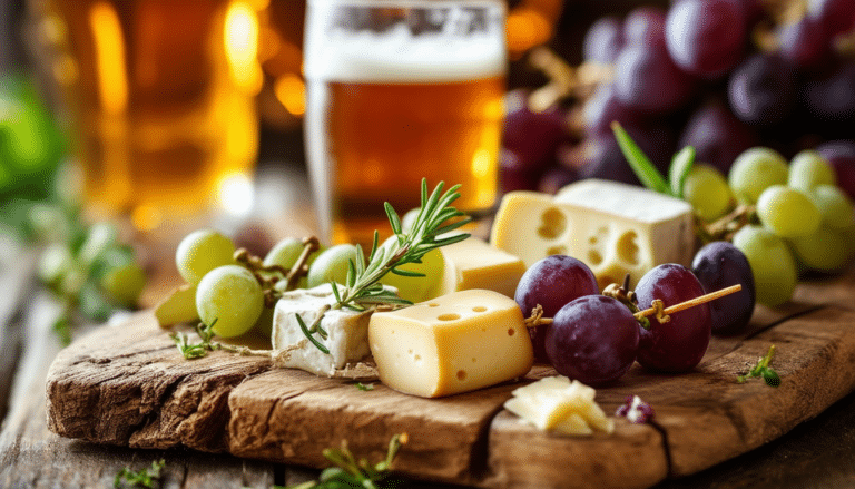 découvrez nos délicieuses brochettes de fromage et raisin, l'accompagnement idéal pour rehausser vos soirées bière. une alliance savoureuse et originale qui séduira vos convives à chaque gorgée.