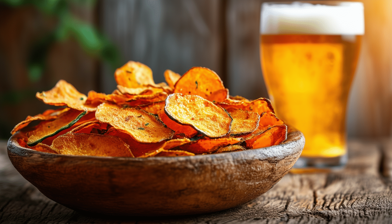 découvrez notre recette de chips de légumes faits maison, le snack idéal pour accompagner votre bière. savoureuses et croustillantes, elles ajoutent une touche saine à vos apéritifs entre amis. préparez-les facilement et régalez-vous !