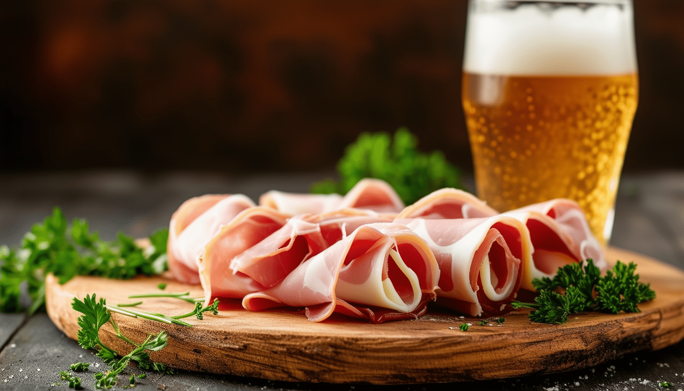 découvrez la recette savoureuse des roulés de jambon au fromage frais, une alliance idéale pour accompagner vos soirées autour d'une bière. un mélange de saveurs simples et gourmandes qui ravira vos invités !