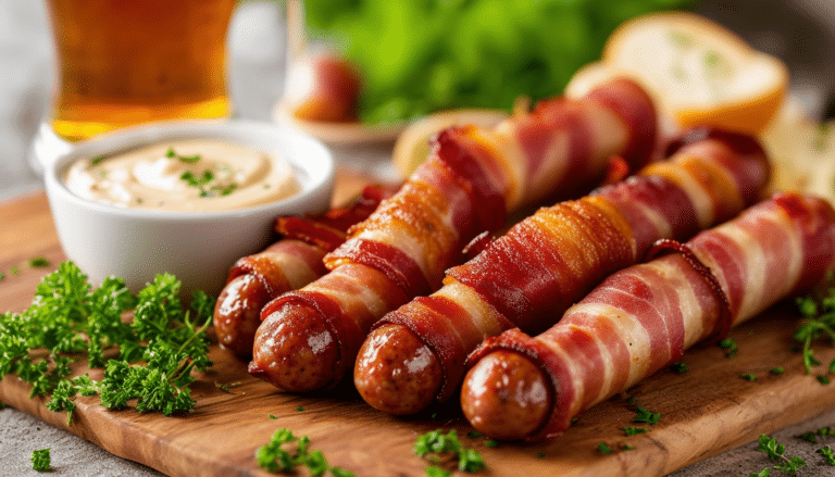 découvrez notre délicieuse recette de saucisses cocktail enrobées de bacon, rehaussées d'une touche de bière. facile à réaliser, ce plat savoureux saura ravir vos invités lors de vos apéritifs. qu'attendez-vous pour vous lancer ?